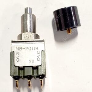 MB2011SS2G30-CA-RO | PCB MOUNT PUSH BUTTON SWITCH RIGHT ANGLE PC PIN GOLD PLUNGER OBSOLETE