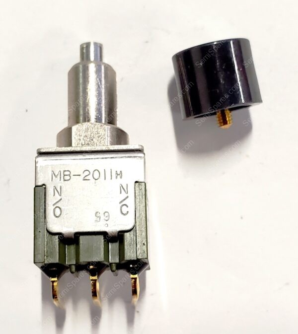 MB2011SS2G30-CA-RO | PCB MOUNT PUSH BUTTON SWITCH RIGHT ANGLE PC PIN GOLD PLUNGER OBSOLETE