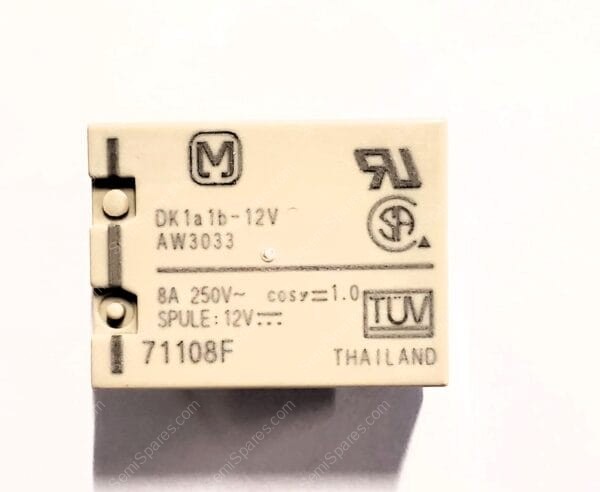 DK1A1B-12V | RELAY GEN PURPOSE DPST 8A 12V - Image 2