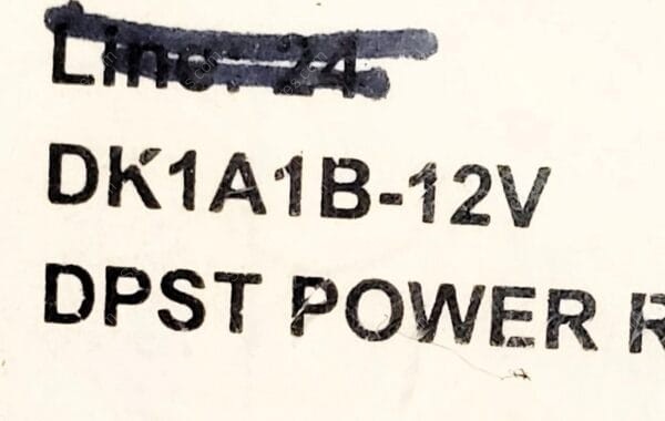 DK1A1B-12V | RELAY GEN PURPOSE DPST 8A 12V - Image 4