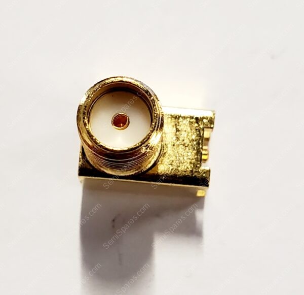 19-49-2-TGG | RF / COAXIAL CONNECTOR, SMA COAXIAL, RIGHT ANGLE BULKHEAD JACK SOLDER 50 OHM BRASS - Image 2