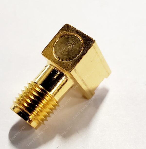 19-49-2-TGG | RF / COAXIAL CONNECTOR, SMA COAXIAL, RIGHT ANGLE BULKHEAD JACK SOLDER 50 OHM BRASS - Image 3
