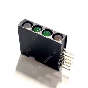 568-0731-822F | LED CBI 3MM QUAD GREEN/ RED/ YELLOW RA