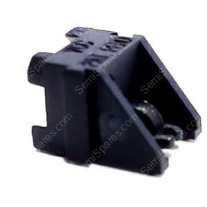 PCH175 | LED SOCKET 5MM RA BLACK NYLON