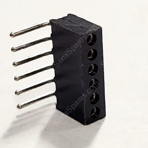 204-1-006-0-HTH-LSO | BOARD CONNECTOR, 6 CONTACTS, 1 ROW FEMALE RIGHT ANGLE 0.05 INCH PITCH SOLDER TERMINAL LOCKING