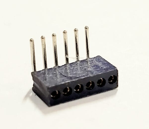 204-1-006-0-HTH-LSO | BOARD CONNECTOR, 6 CONTACTS, 1 ROW FEMALE RIGHT ANGLE 0.05 INCH PITCH SOLDER TERMINAL LOCKING - Image 2
