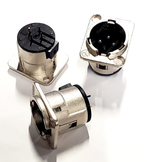 NC3MD-V | 3C MALE NICKEL NEUTRIK XLR PANEL MOUNT CONNECTORS - Image 4