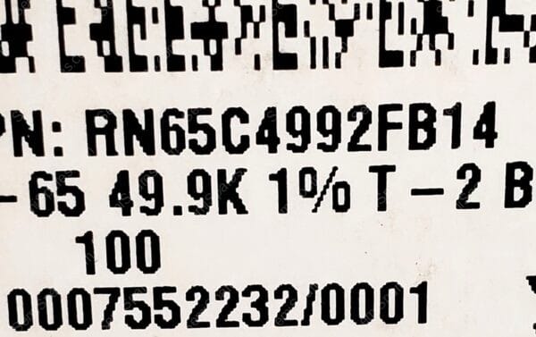 RN65C4992FB14 | RES 49.9K OHM 1/2W 1% AXIAL - Image 4