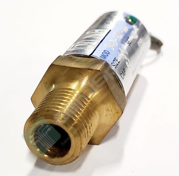 548-A01-KM | SAFETY RELIEF VALVE BRASS 1/4" MALE x TOP OUTLET 200 PSI THREADED EXTERNAL PIPE ALL ENDS INSIDE SPRING - Image 3
