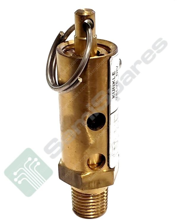 548-A01-KM | SAFETY RELIEF VALVE BRASS 1/4" MALE x TOP OUTLET 200 PSI THREADED EXTERNAL PIPE ALL ENDS INSIDE SPRING - Image 4
