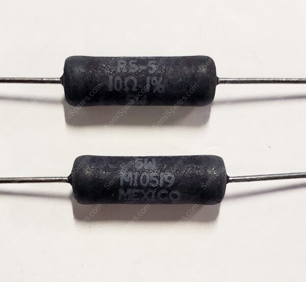 RS00510R00FB12 | WIREWOUND RESISTORS - THROUGH HOLE 5WATTS 10OHMS 1%