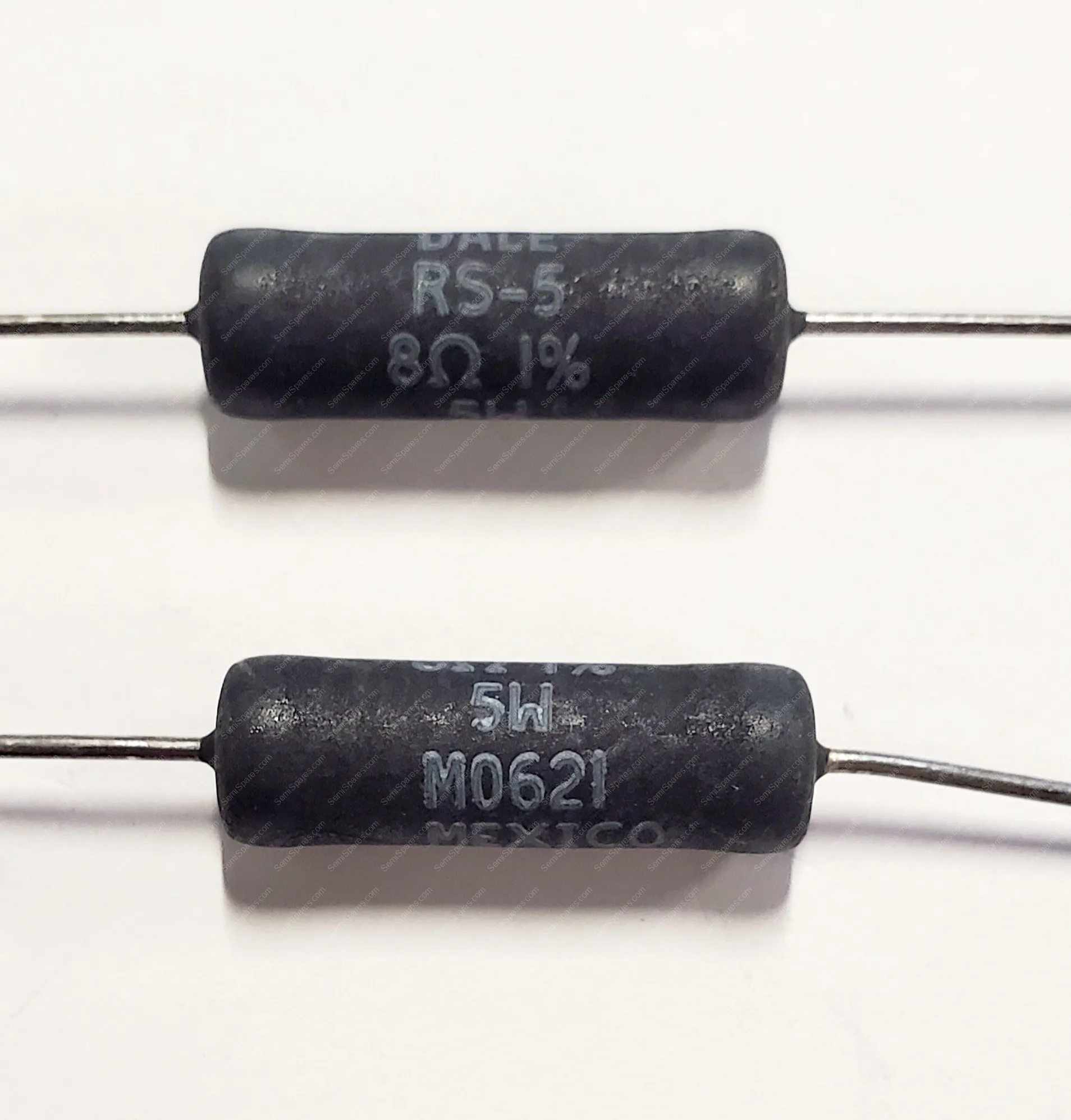 RS0058R000FB12 | WIREWOUND RESISTORS - THROUGH HOLE 5WATTS 8OHMS 1%