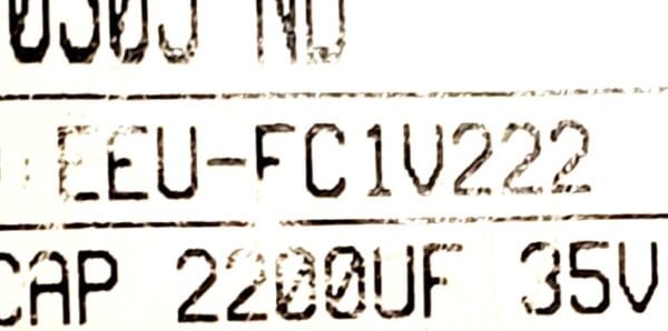 EEU-FC1V222 | CAP ALUM 2200UF 20% 35V RADIAL - Image 4