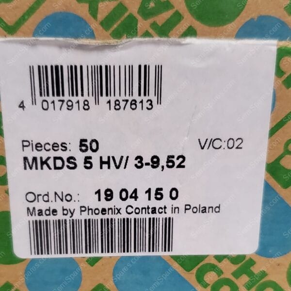 1904150 | TERM BLK SIDE ENT 9.53MM PCB - Image 4
