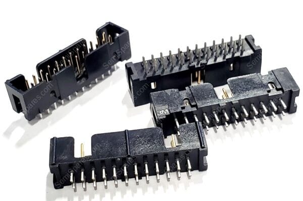 N2524-6002-RB | CONN HEADER VERT 24 POS 2.54MM MALE PIN SHROUDED - Image 3