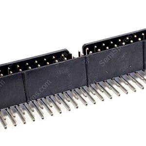 N2550-5002-RB | CONNECTOR HEADER THROUGH HOLE 50 POSITION 2.54MM MALE PIN SHROUDED 4 WALL RIGHT ANGLE SOLDER PUSH PULL