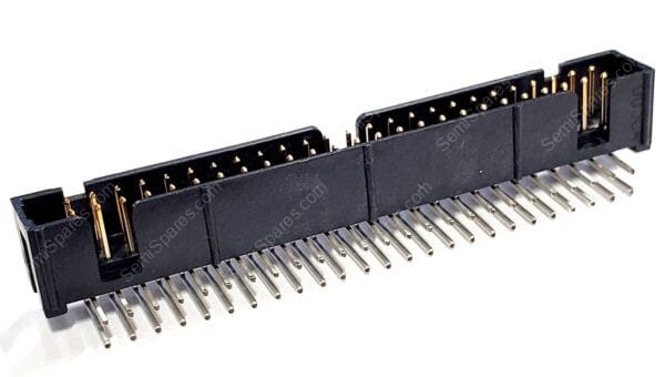 N2550-5002-RB | CONNECTOR HEADER THROUGH HOLE 50 POSITION 2.54MM MALE PIN SHROUDED 4 WALL RIGHT ANGLE SOLDER PUSH PULL
