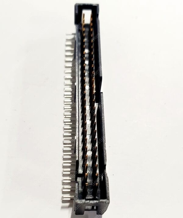 N2550-5002-RB | CONNECTOR HEADER THROUGH HOLE 50 POSITION 2.54MM MALE PIN SHROUDED 4 WALL RIGHT ANGLE SOLDER PUSH PULL - Image 2