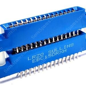 EBC15DRXH | 30 POSITION FEMALE CONNECTOR NON SPECIFIED DUAL EDGE GOLD 2.54MM BLUE THROUGH HOLE SOLDER
