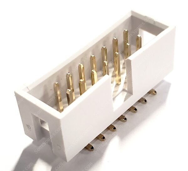AWHW14-G-SMD-R | CONNECTOR HEADER SURFACE MOUNT 14 POSITION 2.54MM MAEL PIN SHROUDED 4 WALL KEYING SLOT PICK AND PLACE WHITE 3A