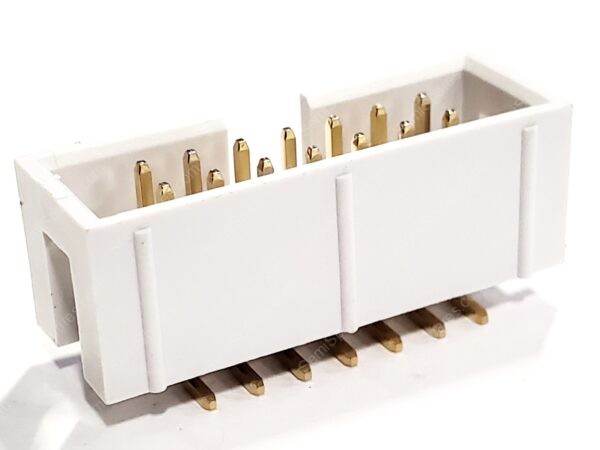 AWHW14-G-SMD-R | CONNECTOR HEADER SURFACE MOUNT 14 POSITION 2.54MM MAEL PIN SHROUDED 4 WALL KEYING SLOT PICK AND PLACE WHITE 3A - Image 3