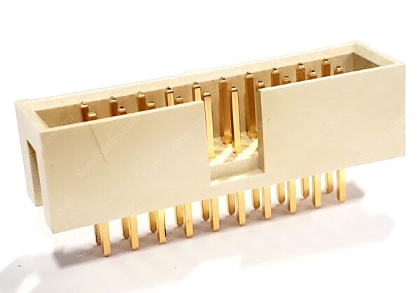 HTST-110-02-G-D | CONNECTOR HEADER THROUGH HOLE 20 POSITION 2.54MM MALE PIN SHROUDED 4 WALL SOLDER PUSH PULL WHITE