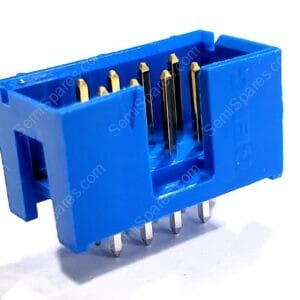 75869-132LF | CONNECTOR HEADER THROUGH HOLE 8 POSITION 2.54MM MALE PIN SHROUDED 4 WALL SOLDER PUSH PULL BLUE