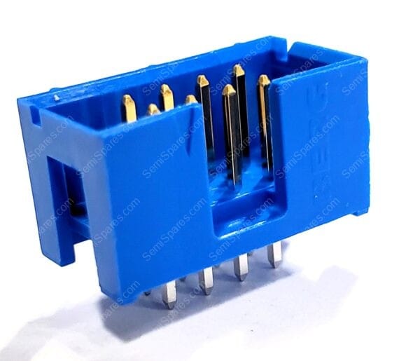 75869-132LF | CONNECTOR HEADER THROUGH HOLE 8 POSITION 2.54MM MALE PIN SHROUDED 4 WALL SOLDER PUSH PULL BLUE
