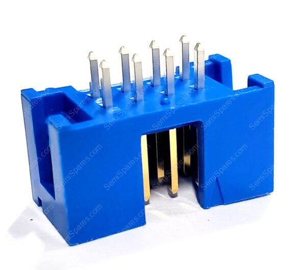75869-132LF | CONNECTOR HEADER THROUGH HOLE 8 POSITION 2.54MM MALE PIN SHROUDED 4 WALL SOLDER PUSH PULL BLUE - Image 2