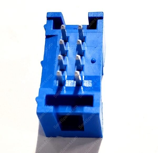 75869-132LF | CONNECTOR HEADER THROUGH HOLE 8 POSITION 2.54MM MALE PIN SHROUDED 4 WALL SOLDER PUSH PULL BLUE - Image 3