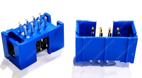 75869-132LF | CONNECTOR HEADER THROUGH HOLE 8 POSITION 2.54MM MALE PIN SHROUDED 4 WALL SOLDER PUSH PULL BLUE - Image 4