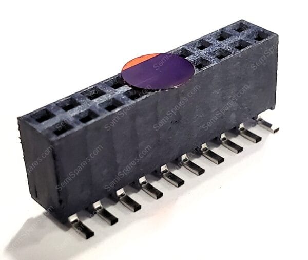 SSW-110-22-F-D-VS-K | 20 POSITION RECEPTACLE CONNECTOR 2.54MM SURFACE MOUNT GOLD FORKED SOLDER PUSH PULL BLACK 4.7A PER CONTACT