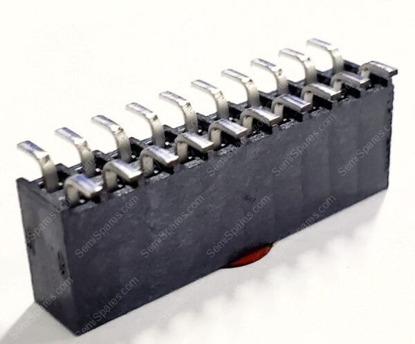SSW-110-22-F-D-VS-K | 20 POSITION RECEPTACLE CONNECTOR 2.54MM SURFACE MOUNT GOLD FORKED SOLDER PUSH PULL BLACK 4.7A PER CONTACT - Image 2
