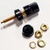 5018-0 | BINDING POST CONNECTOR STANDARD HEX BLACK GOLD THREADED AND TURRET 30VAC/60VDC