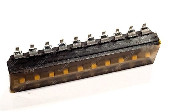 219-10MST | DIP SWITCH SPST 10 POSITION SURFACE MOUNT SLIDE ACTUATOR 100MA 20VDCGULL WING - Image 2