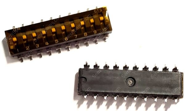 219-10MST | DIP SWITCH SPST 10 POSITION SURFACE MOUNT SLIDE ACTUATOR 100MA 20VDCGULL WING - Image 3