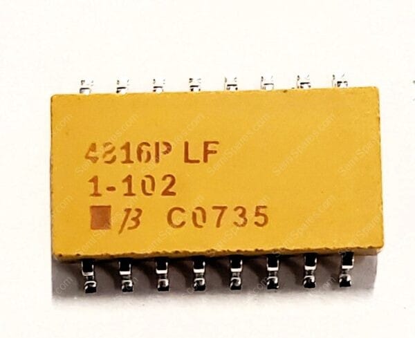 4816P-T01-102LF | 1K OHM -2% 160MW POWER PER ELEMENT ISOLATED 8 RESISTOR NETWORK ARRAY SURFACE MOUNT