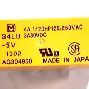 S4EB-5V | GENERAL PURPOSE RELAY 4PST-NO 4FORM A 5VDC COIL THROUGH HOLENON LATCHING PC PIN SEALED FULLY