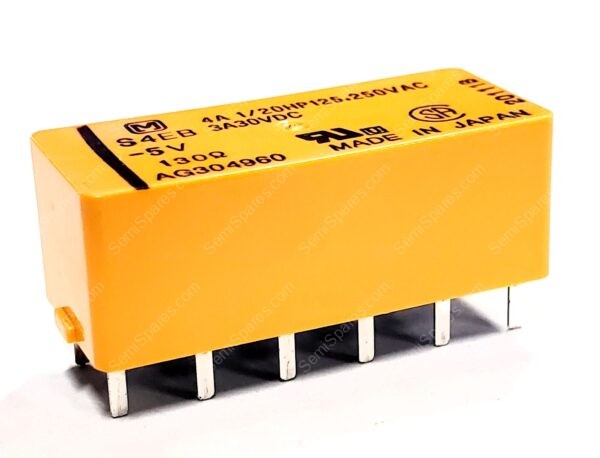 S4EB-5V | GENERAL PURPOSE RELAY 4PST-NO 4FORM A 5VDC COIL THROUGH HOLENON LATCHING PC PIN SEALED FULLY - Image 2