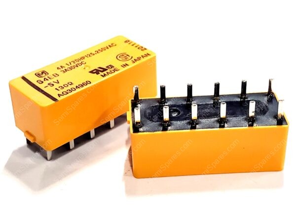 S4EB-5V | GENERAL PURPOSE RELAY 4PST-NO 4FORM A 5VDC COIL THROUGH HOLENON LATCHING PC PIN SEALED FULLY - Image 3