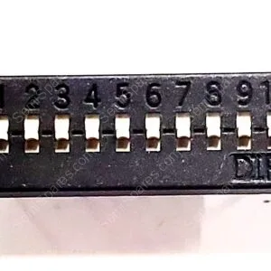KAT1110E | DIP SWITCH SPDT 10 POSITION THROUGH HOLE SLIDE ACTUATOR 25MA 24VDCRAISED PC PIN