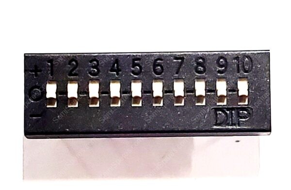 KAT1110E | DIP SWITCH SPDT 10 POSITION THROUGH HOLE SLIDE ACTUATOR 25MA 24VDCRAISED PC PIN