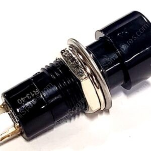 PS1040ABLK | PUSHBUTTON SWITCH SPST-NO STANDARD PANEL MOUNT, FRONT 125V ROUND BUTTON BLACK SOLDER LUG