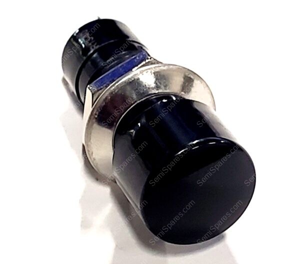 PS1040ABLK | PUSHBUTTON SWITCH SPST-NO STANDARD PANEL MOUNT, FRONT 125V ROUND BUTTON BLACK SOLDER LUG - Image 3