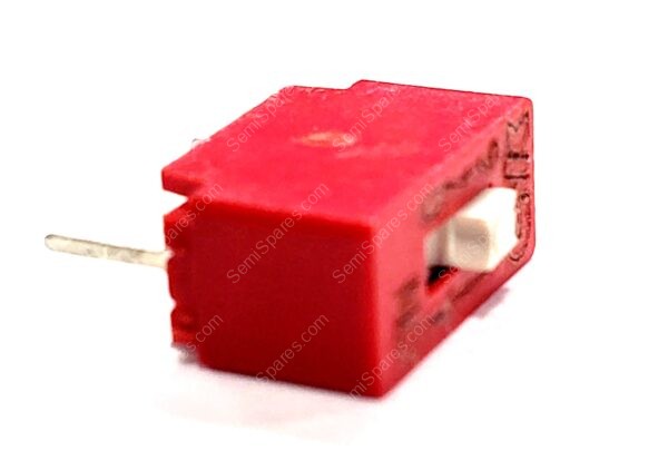 BD01 | DIP SWITCH SPST 1 POSITION THROUGH HOLE SLIDE ACTUATOR 100MA 5VDC RAISED PC PIN - Image 2