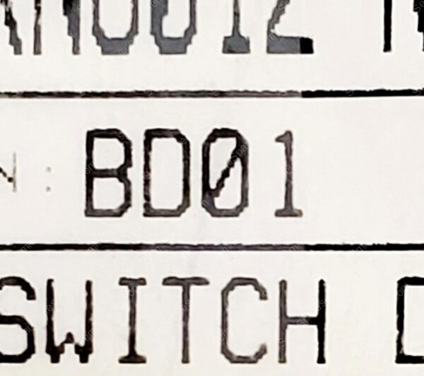 BD01 | DIP SWITCH SPST 1 POSITION THROUGH HOLE SLIDE ACTUATOR 100MA 5VDC RAISED PC PIN - Image 4