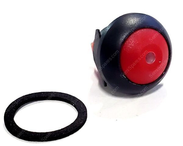 RP8100B1M1CEBLKREDRED | PUSHBUTTON SWITCH SPST-NO STANDARD ILLUMINATED PANEL MOUNT SNAP IN 125V ROUND BUTTON REDSOLDER LUG - Image 3