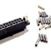 M80-4602042 | 20 POSITION RECTANGULAR RECEPTACLE CONNECTOR CRIMP GOLD 22 AWGFEMALE SOCKET FREE HANGING