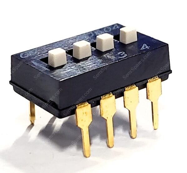 SDA04H1BD | DIP SWITCH SPST 4 POSITION THROUGH HOLE SLIDE ACTUATOR 25MA 24VDC RAISED THROUGH HOLE PC PIN - Image 2