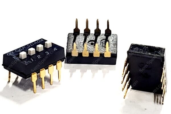 SDA04H1BD | DIP SWITCH SPST 4 POSITION THROUGH HOLE SLIDE ACTUATOR 25MA 24VDC RAISED THROUGH HOLE PC PIN - Image 3